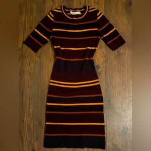 ❤️ autumn striped tshirt sweater dress